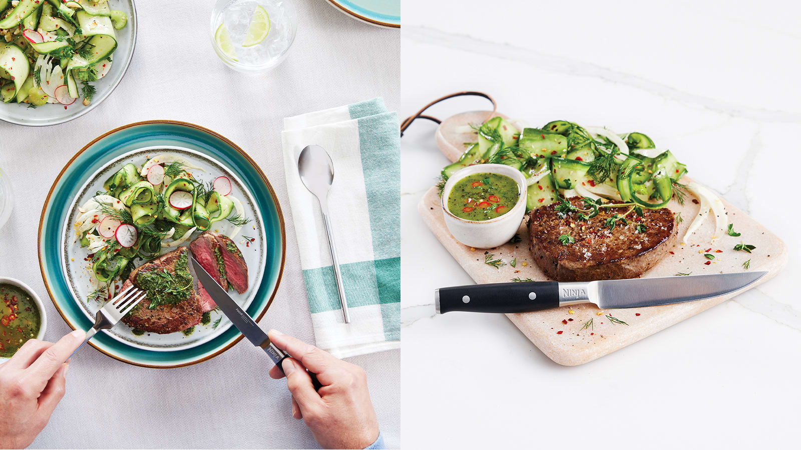 Ninja Foodi Health Grill and Steak Knives Bundle AG551STEAK Ninja